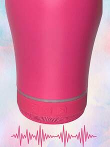 Stainless Steel Thermal Cup With Lid 1200M And Mini Speaker - Màu hồng với màu xanh lá cây - Xem 3