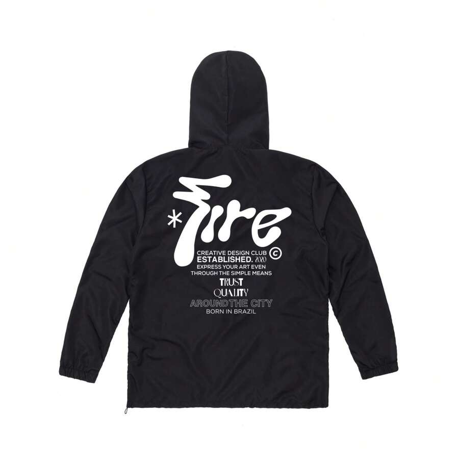 Fire Anorak Around The City Windbreaker (Black) - Nhiều màu - Xem 1