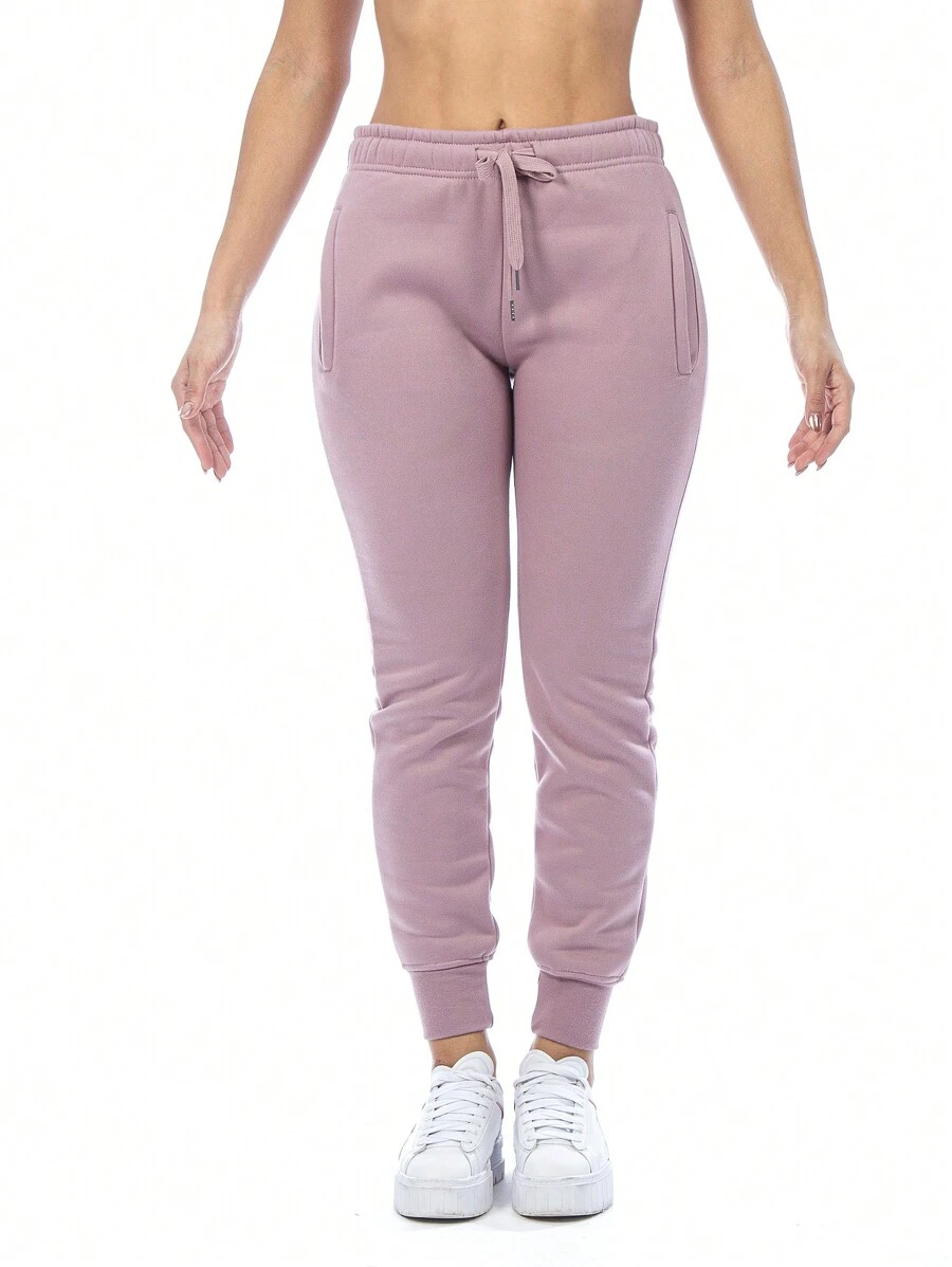 Pants Jogger Deportivo Para Mujer Con Jareta De Ajuste - Rosa vieja - Ver 1