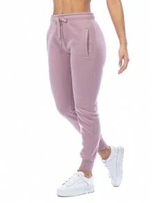Pants Jogger Deportivo Para Mujer Con Jareta De Ajuste - Rosa vieja - Ver 3
