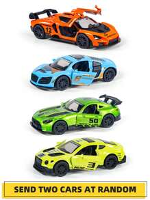 1/43 Alloy Toy Car Model With Regenerative Function, Capable Of Opening Doors And Racing Cars, Suitable For Christmas And Birthday Gifts For Children Aged 3 And Above,Back To School - Multicolor - View 10