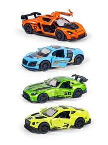 1/43 Alloy Toy Car Model With Regenerative Function, Capable Of Opening Doors And Racing Cars, Suitable For Christmas And Birthday Gifts For Children Aged 3 And Above,Back To School - Multicolor - View 13