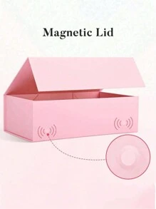 1 件黑色/白色/粉色磁性礼品盒，适用于伴娘礼物婚礼圣诞礼物包装和收纳包装盒婚礼装饰圣诞节和新年礼物派对用品、万圣节、万圣节装饰 - 彩色 - 查看 9