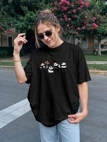 T-Shirt Cute Panda Bear Shirt Ref 2092 VEST NERD - Negro - Ver 5