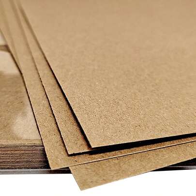 Papel Kraft 180g A4 Pardo Natural com 50 ou 100 Folhas Masterprint