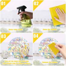 Christmas Window Stickers - Holographic Window Decals, Rainbow Prism Sun Catcher, Christmas Snowflake Glass Stickers, Christmas Decorations - Multicolor - View 10