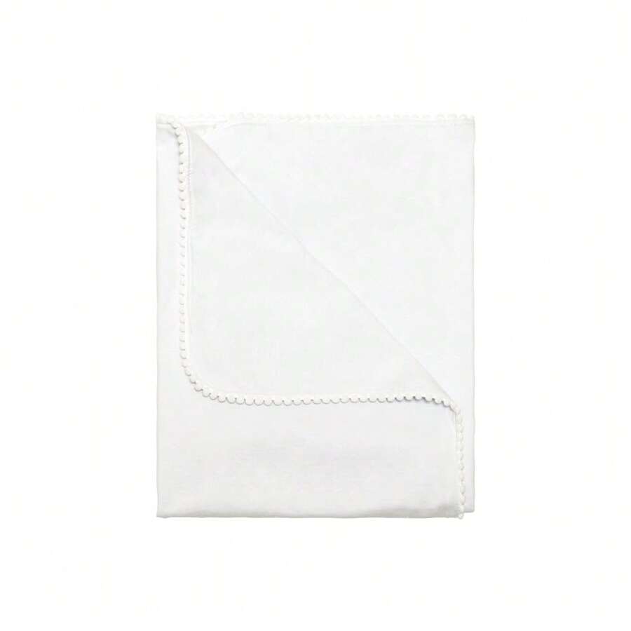 Pompom Blanket - trắng - Xem 1