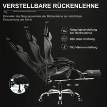 GTPLAYER Gaming Chairs - Xám - Xem 5