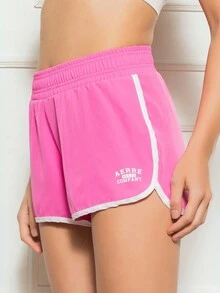 Women's Gym Shorts Kit 2 Loose Fitness Fashion Casual Workout Walking Running Yoga Workout Fitness Fit Running High Waist - 粉紅色和粉紅色 - 查看 2