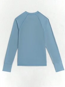 SUPSHUSY 女士纯色拇指孔长袖拉链夹克 - 吸湿排汗、透气、修身运动上衣，弹性十足，适合健身、瑜伽、锻炼、圆领、修身开衫