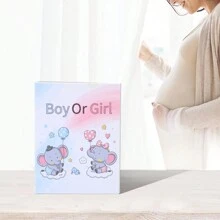 1 Pieza Álbum de Fotos con 100 Bolsillos, Álbum de Fotos de Dibujos Animados Lindo, Álbum de Fotos de Niños, Recuerdo del Crecimiento del Bebé, Recuerdo del Embarazo. Decoraciones y Regalos para Baby Shower, Regalos de Pascua. Cosas para Niñas/Niños