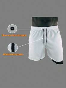 Olga Modas KIT 3 SHORTS Men's Tactel With Elastane Beach Gym Sports Dry Casual Football - 淺藍色 - 查看 9