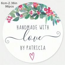 96 件万圣节恐怖木乃伊不给糖就捣蛋经典圆形贴纸着迷万圣节经典圆形贴纸可爱水彩生日万圣节经典圆形贴纸，圣诞节 - 彩色 - 查看 14