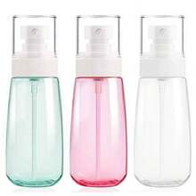 3 piezas de 100ML/3.4oz, bote de spray de plástico de fino rocío, bote de spray de perfume/viaje, que se puede rellenar con un recipiente transparente con bomba. Los cosméticos vacíos certificados por la TSA se pueden rellenar con recipientes de viaje, lo que es muy adecuado para gel para el cabello, loción de cuidado de la piel, perfume, agua de flores, ambientador, spray de limpieza, aromaterapia y otros líquidos rociables como el agua. (Rosa/Blanco/Azul) - 3 piezas (rosa/blanco/azul) ﻿ - Ver 11