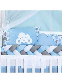 COMPLETE AMERICAN AND NATIONAL SLIM BABY CRIB KIT, FITS CRIB WITH MATTRESS UP TO 130CM X 70CM PROMOTION - 藍雲 - 查看 3