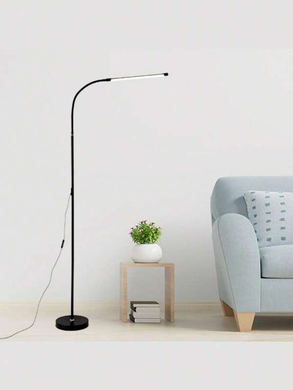 1 pièce Lampe sur pied LED, lampe de salon, lampe de chambre à coucher pour la lecture et l'écriture, lampe sur pied sans danger pour les yeux, lampe sur pied minimaliste et moderne, puce LED de haute qualité/haute efficacité lumineuse/faible consommation d'énergie, port USB, tension de 5V pour plus de sécurité, noir/blanc, lumière blanc chaud/blanc