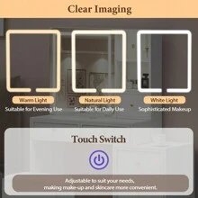 Dressing Table With Mirror And Stool, Modern Vanity Makeup Desk With Sliding Lights Mirror, 6 Drawers And Open Shelves For Bedroom - White - View 5