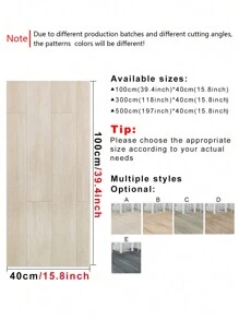 1 Roll Of Retro Thickened (Thickness/0.34mm) Beige Imitation Wood Grain Wood Texture Floor Sticker Suitable For Home Decoration, Room Background, Floor Renovation, Anti Slip Waterproof Wear-Resistant Wall Sticker Floor Sticker, Stickers, Wall Decal, Vinyl Decal For Home Decorations, Spring Decoration Items Refresh Your Home, Rama Decoration Stickers Room Decor - Multicolor - View 12
