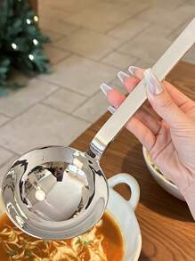 Large Size Multi-Use Ladle, High-End Christmas Gift Buffet Serving Spoon For Hotel And Restaurant, Deep Bowl Soup Spoon, Fish Slice, Flour Sifter