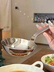 Large Size Multi-Use Ladle, High-End Christmas Gift Buffet Serving Spoon For Hotel And Restaurant, Deep Bowl Soup Spoon, Fish Slice, Flour Sifter