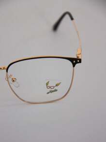 AMIA Men's Prescription Glasses Frame In Metal With Blue Light Filter Lenses MOD 93011 - Dorado - Ver 7