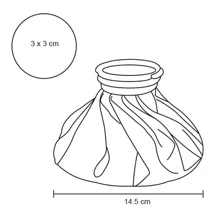 PromoClick Airtight Polyester Bag For Ice Or Hot Water With Plastic Twist-Off Lid. - Black - View 4