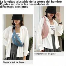 Cangurera Deportiva De Viajeimpermeable Amplia Capacidad - Azul - Ver 8