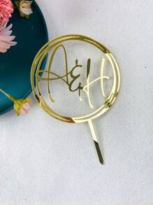 Personalized Wedding Initials Cake Topper Acrylic Cake Topper Custom Engagement Letters Anniversary Bride And Groom Cake Topper, Christmas Mother's Day Graduation,Multi-Functional,Durable,Anti-Mold,Ornamental,Reusable,Exquisite,Stylish,High-Quality,Colorful,Modern,Custom,Personalized,Unique,Ideal Gifts For Him,Ideal Gifts For Her,Boyfriend,Dad,Girlfriend,Mom,Family,Friends,Tea Room,Home,Garden,Office,For Anniversaries,For Valentine's Day,For Mother's Day,For Birthdays,For Father's Day,For Graduation,For Weddings,For Housewarming,Customized Wedding Tableware - Multicolor - View 10