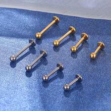 Helix Conch Titanium Piercing Ear Piercing Nose Piercing Labret Tragus Piercing - Bạc - Xem 2