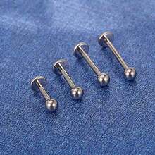 Helix Conch Titanium Piercing Ear Piercing Nose Piercing Labret Tragus Piercing - Bạc - Xem 3