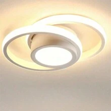 1 件装现代 LED 吸顶灯，220V 圆形嵌入式吸顶灯具，小型吸顶灯，靠近天花板灯，适用于走廊客厅卧室厨房入口黑白，白光/暖光 - 吊燈1 - 查看 14