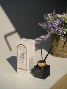 一個植物的無火藤條香薰精油禮品50ml -薰香廁所除臭-香氛瓶裝飾-家用臥室內擺件-居家香氛-持久留香舒緩-空氣清新劑-禮物禮盒伴手禮-酒店房間衣櫃-煙雨百合-多香味可選-梔子花香-晴時雪松-玫瑰莊園花香-白茶花香-小蒼蘭花香 - 小蒼蘭 - 查看 3