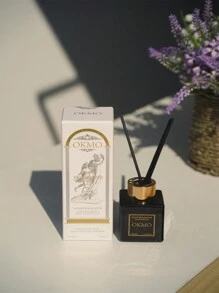 一個植物的無火藤條香薰精油禮品50ml -薰香廁所除臭-香氛瓶裝飾-家用臥室內擺件-居家香氛-持久留香舒緩-空氣清新劑-禮物禮盒伴手禮-酒店房間衣櫃-煙雨百合-多香味可選-梔子花香-晴時雪松-玫瑰莊園花香-白茶花香-小蒼蘭花香 - 小蒼蘭 - 查看 2