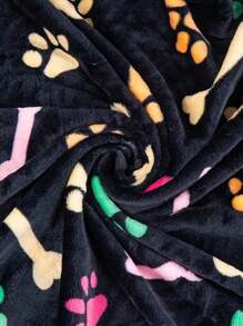 Pets Blanket Paw Print With Anti-Slip Design All Seasons Soft Warm Puppy Pet Blanket Small Medium Large Dogs Cats Pet Accessories