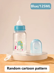 1pc Cartoon Design Baby Bottle For Newborn Kitten Puppy Pet Feeding Milk Bottle With Nipple