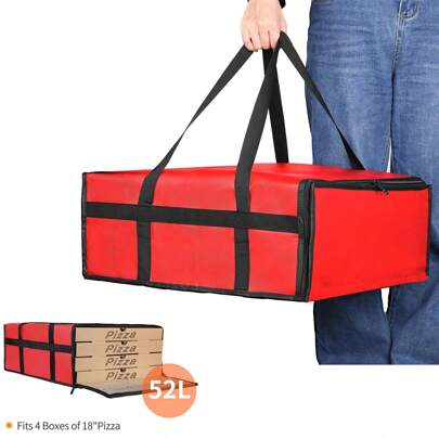 1st pizzaleveranspåse, Bento-lådor, matisolerade avhämtningspåsar, matkylväskor, handhållen förstärkt tårtleveranslåda, ovävt och hälsosamt isolerat material, mjölkdryck hamburgare cateringleverans, kommersiell matvärmare, för tonåringar och arbetare, tillbehör för resor till strandcampingfesten utomhus