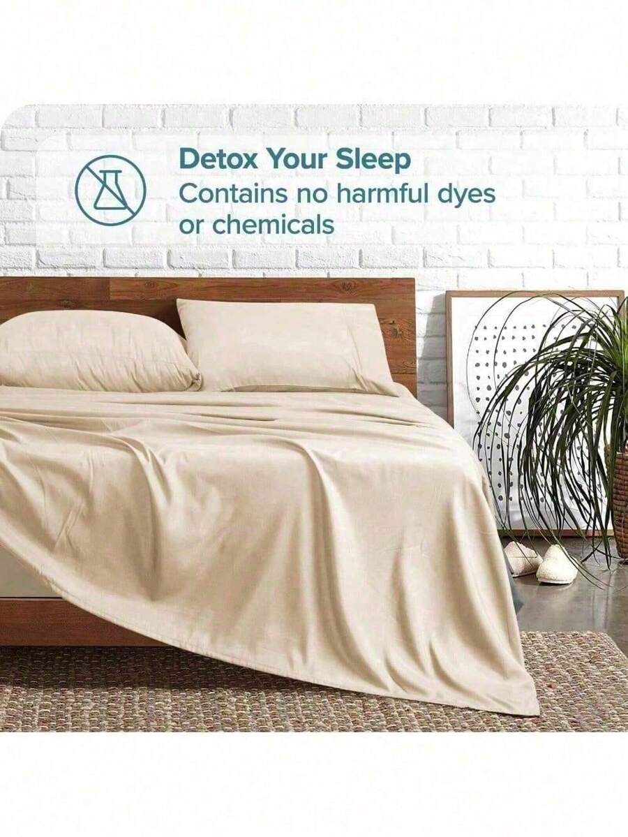 Sheet Set Queen Microfiber Ultra Soft Breathable 4 Piece Full Size Bed