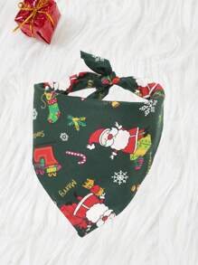 Pet Christmas All-Over Print Bandana, Pet Accessories