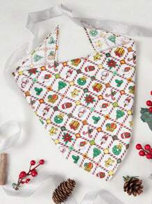 Pet Christmas All-Over Print Bandana, Pet Accessories