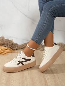 Beige Women's New Sport Anti-Slip Casual Shoes - Khaki - View 1