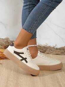 Beige Women's New Sport Anti-Slip Casual Shoes - Khaki - View 3