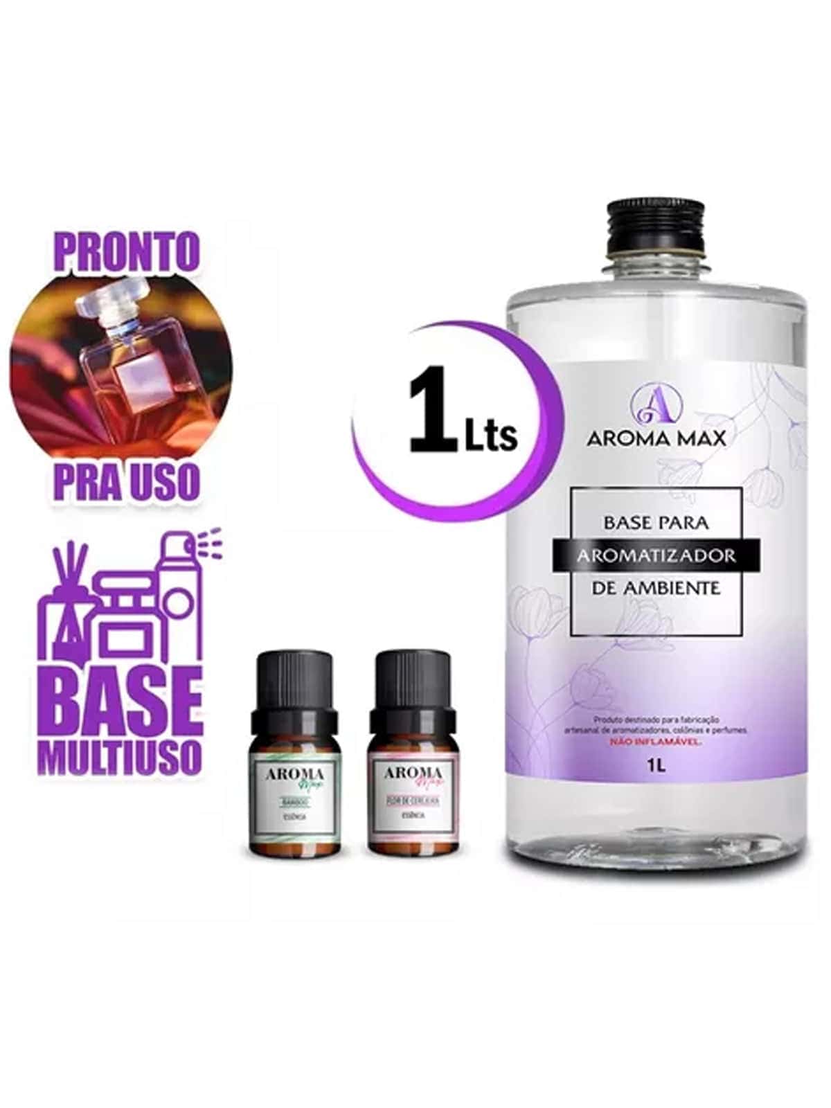 Aromatizer Base 1L + 2 Essence 30ml Bamboo, Cherry Blossom For Making Air Freshener Perfume Diffuser - 多樣化香型 - 查看 1