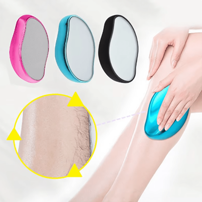 Depiladora para damas, removedor de cabello sin dolor con cristal físico, removedor de cabello de vidrio fácil de limpiar, herramienta de depilación, removedor de vello facial, recortadora de cabello, suministros de barbería, corte de cabello, bolsa, organizador, almacenamiento, accesorios para el cabello
