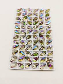 20pcs/Set Crystal AB Colour Glass Crystal Waterdrop Pendants/Austria Style Crystal Glass Teardrop/DIY Crystal Pendants/DIY Glass Beads For Bracelet/Anklet/Necklace/Earrings Jewelry Makings/DIY Keychain/DIY Christmas Gifts/DIY Jewelry Accessories&Ornaments