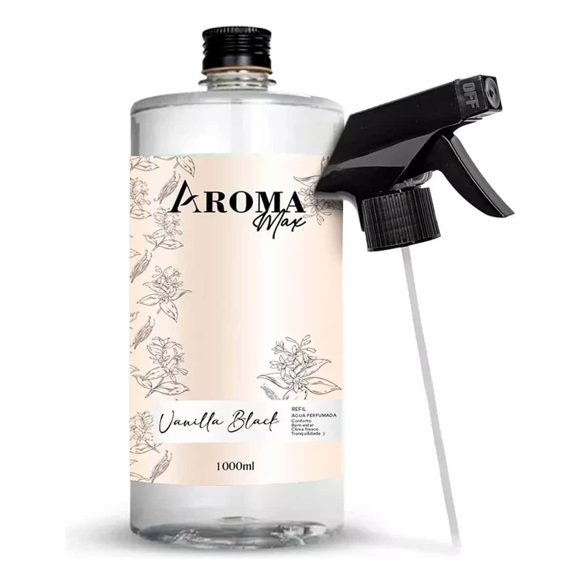 Vanilla Black Scented Water 1000ml Pillows Clothes Bags Scented Home Lasts Longer Sweet Aroma - 香草 - 查看 1