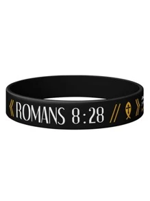 christian bible verse john philippians rubber bracelet silicone wristband