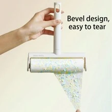 1Pc Portable Tearable Adhesive Lint Roller, Clothing Pet Hair Removal Roller For Dust And Hair Removal