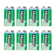 9V碱性一次性电池，适用于万用表、麦克风，6F22碳锌电池，1100mAh，适用于KTV玩具 - 6F22(HUADAO) - 查看 6