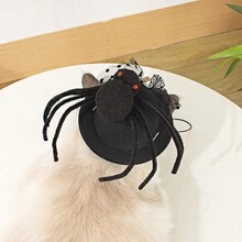 1 件创意蜘蛛装饰万圣节宠物服装，适合猫和狗 - 彩色 - 查看 2