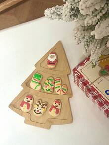 CMYD Studio Khay đựng hình cây thông Noel sáng tạo, đồ ăn nhẹ, vỏ trái cây, đĩa đựng đồ trang trí phòng - Nhiều màu - Xem 15